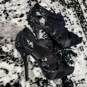 Not Rated Black Embellished Heels